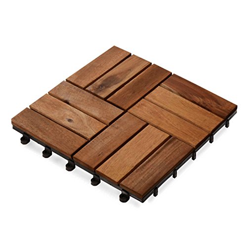 Acacia Wood Deck Tiles Composite Decking, Flooring & Patio Pavers