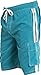 NORTY Men's Swimsuit Trunks - Swim Shorts for Beach, Boat, and Watersports - Drawstring Waist and Cargo Pockets - Aqua, Large