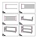 Modrine 8 Tiers Shoe Rack, Free Standing Shoe Racks Shoes Organizer - Holds 32 Pairs of Shoes (Grey)