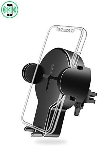 Wireless Car Charger Mount, Air Vent Fast Charging Holder for Apple iPhone 8/8plus, iPhone X, Samsung Galaxy S9, etc (W2, Black)