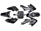 TMS PSHNK Black Plastic Fairing (7 PCS Honda CRF XR 50 CRF 125cc SSR PRO Pit Dirt Bike)