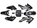 TMS PSHNK Black Plastic Fairing (7 PCS Honda CRF XR 50 CRF 125cc SSR PRO Pit Dirt Bike)
