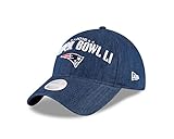 NFL New England Patriots Women's Super Bowl Li Participation Denim 9Twenty Adjustable Cap, One Size, Denim