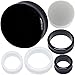 (1 Pair) 00g 10mm to 30mm gauges Ear Plugs Flesh Tunnels Double Flare Expander Stretcher
