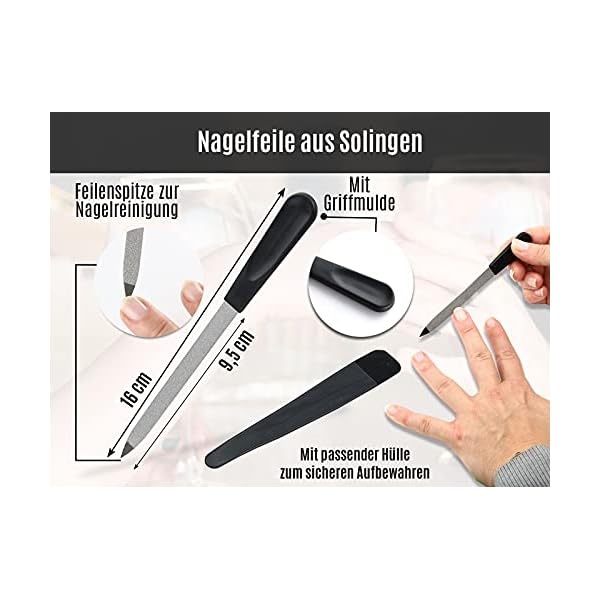 Nagelfeile Hohlfeile aus Solingen Maniküre Saphirnagelfeile Made in ...
