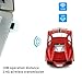 CHUYI Cool Sports Car Shaped Wireless Mouse 1600DPI Cordless Optical Mice with USB Receiver for Office School Home Travel, for PC Laptop Computer Gift (Red-1 Pack)