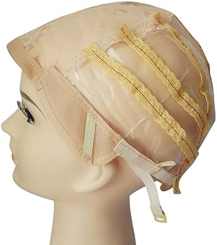High Quality Wig Cap ☼Wig Cap Making Elastic Breathable Lace Mesh Net Weaving Cap Adjustable Head