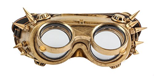 Steampunk Flip Aviator Goggles Sunglasses Cosplay Cyber Gothic