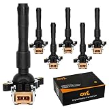 QYL 6PCS Ignition Coil Replacement for BMW 328I 528I M3 Z3 E36 E46 E31 E38 E39 E53 E721 E720 E383/Land Rover 2.5L 2.8L 3.0L 3.2L 5.4L fit C1239 UF-300 UF-354