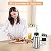 CHULUX Stainless Steel Smoothie Blender Machine with Sharp Blade Assemby,2 Bottles with Floded Spout Lids for Protein Shake and Juice