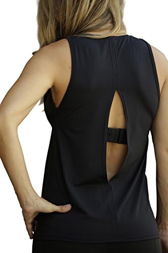 Loose Fitting Yoga Muscle Tank With Keyhole Open Back Workout Tank