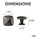 Ilyapa Oil Rubbed Bronze Square Kitchen Cabinet Knobs - 25 Pack of Drawer Handles Hardware