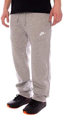 nike mens open hem fleece club sweatpants