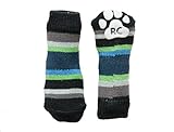 RC Pet Products Pawks Dog Socks, X-Small, Blue Stripes