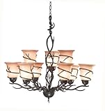 Kenroy Home 90909BRZ Twigs 9 Light Chandelier, Bronze Finish