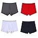 GOLDEN MAPLE Men's 3-Pack/4-pack Boxer Brief (meidium/31-34 navy/black/white/red)