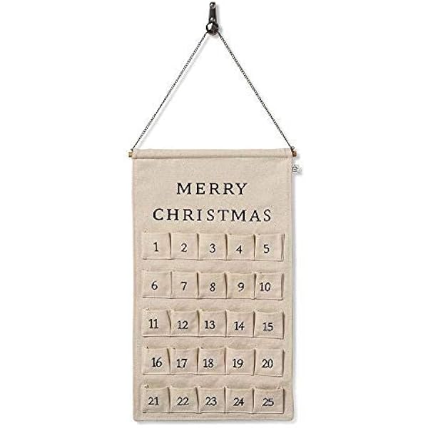 Amazon.com: Cloth Advent Calendar Beige - Hearth & Hand™ with Magnolia :  Home & Kitchen