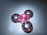 3AR Red Fidget Spinner - Executive and Kids Premium Toy for Stress and Anxiety Relief | High Grade Ball-Bearing and Top Speeds | 18 Ball Beads and helps with ADD ADHD Stress and Boredom Relief