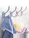 Adhesive Towel Hooks, 4 Pack Adhesive Wall Hooks Bathroom Wall Coat Hooks for Hanging Without Nails, for Hanging Coat, Hat