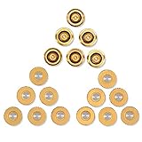 18 Pack Brass Misting Nozzles for Greenhouse Landscaping Dust Control and Outdoor Cooling System, 10/ 24 UNC By Aootech