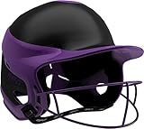 Rip-It Vision Pro Away Softball Batting Helmet (Away Purple, Small/Medium)