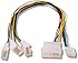 Fan Splitter 4 pin Molex > 3 Qty PWM headers 30cm long CONNECT MULTIPLE PWM FANS