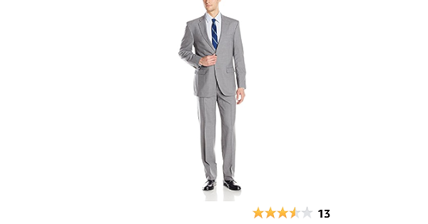 Amazon.com: Adam Baker Conjunto de traje sólido de dos piezas 100% lana  Portly Fit - Colores, Gris claro, 42 : Ropa, Zapatos y Joyería