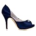 ELEGANTPARK Wedding Shoes for Bride High Heel Platform Bridal Shoes Rhinestones Wedding Heels for Women Pumps Satin Evening Party Prom Dress Pumps