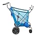 Seina All-Terrain Beach Cart Wheeler with Big Wheels for Sand | All Terrain Cart, Wide Wheels, Cart for Beach, Beach Caddy, Beach Trolley, Large, Para la Playa, Sand Cart, Collapsable, Compact, | Blue