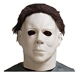 HitHopKing 2019 Michael Myers Mask Cosplay Halloween Mask Scary Mask Spoof Mask Tricky Game Toy - Rubber Latex Full Head Mask