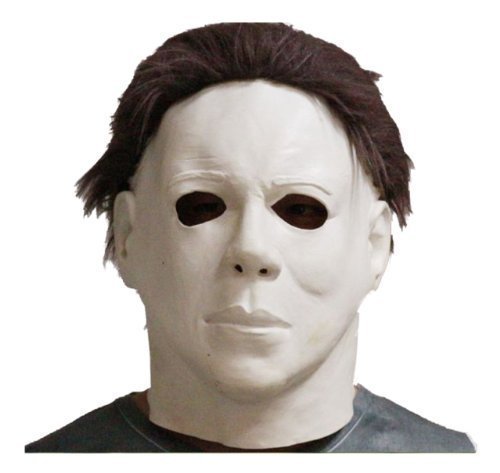 HitHopKing 2019 Michael Myers Mask Cosplay Halloween Mask Scary Mask Spoof Mask Tricky Game Toy - Rubber Latex Full Head Mask