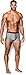 Under Armour Men's Original Series 3” Boxerjock, True Gray Heather (025)/Red, Medium