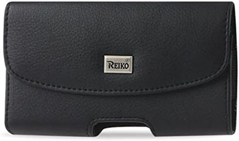 For Iphone 8 / 7 / 6 / 6S (4.7 Inch Screen) / Medium Size Black Leather Pouch (FITS WITH THIN HYBRID / SILICONE PROTECTOR) + Zoomazig Stylus