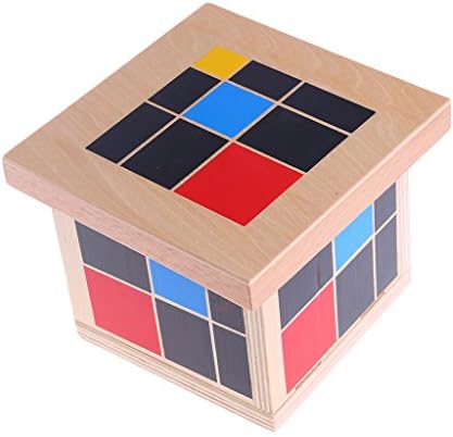 CHONE Wooden Trinomial Cube Set | Montessori Mathematics Material Learning Resources | Toddlers Preschool Educational Toy