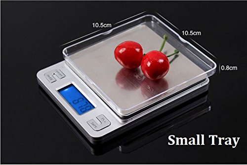 TBBSC B014ZVCELM Digital Weigh Scale High Precision Jewelry Pocket Food Kitchen Scale-500gx0.01g
