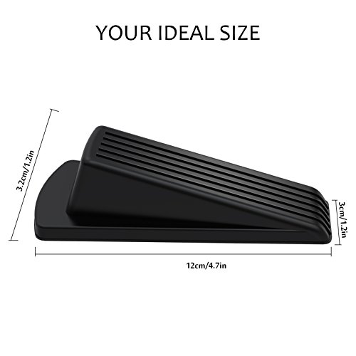 image for Door Stop, Ezire Premium Door Stopper Wedge Rubber With Finger Pinch G