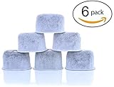 CUGBO 6 Pack Replacement Activated Charcoal Water Filters Universal Fit for Keuring Machines