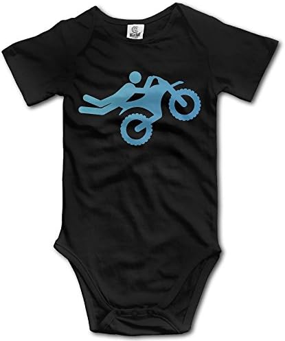 MMJQ6 Causal Motocross Infant Baby Boys Girls Infant Creeper Short Sleeves Onesie Romper Jumpsuit
