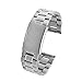 DHMXDC 22mm Width Stainless Steel Strap Metal Band for Motorola Moto 360 2nd Smartwatch and Lg Asus, Urbane, Pebble, Samsung Gear 2 Neo (Modern/Silver)