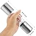 Kuprine Salt and Pepper Grinder Set Stainless Steel 2 in 1 Pepper Mill and Salt Grinder with Adjustable Ceramic Grinding Mechanism