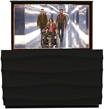 TV Lift - Fully Assembled Handcrafted Flo TV Lift Cabinet + TV Lift Mechanism (ATL System) … (40" TV - Against the Wall Cabinet, Black Lacquer)