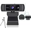 NexiGo 1080P 60FPS Webcam with Software Control and Microphone, AutoFocus, w/Privacy Cover and Tripod, N680P Pro…