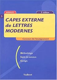 CAPES  externe de lettres modernes