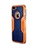 iPhone SE Case, for iPhone 5s 5 SE (Blazing Sun) SaharaCase Protective Kit Bundled with [Tempered Glass Screen Protector] Slim Fit Rugged Protection Shockproof Bumper Hard Back (Orange Blue)