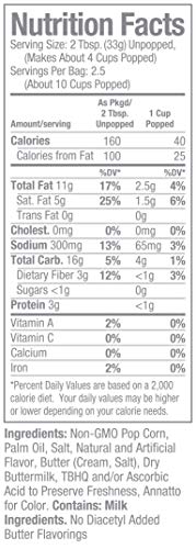 JOLLY TIME XTRA BUTTER GLUTEN-FREE & TRANS-FAT FREE EXTRA BUTTERY MICROWAVE POPCORN, 3-COUNT BOXES