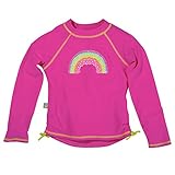 Pink Baby Girl Long Sleeve Rash Guard by Sun