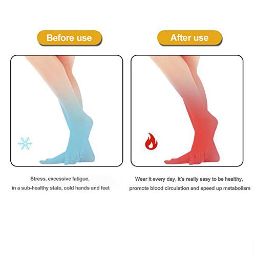 Huahua Calze Autoriscaldanti,Calzini Magnetici,Calzini Riscaldati,Autoriscaldanti Tormalina Calda Calze,Calze Antiscivolo, per Allaperto, Piedi Freddi, Campeggio