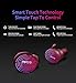 True Wireless Bluetooth Earbuds, MUCRO Extra Comfortable Noise Cancelling Sports Headphones with Ear Hooks, Touch Control Bluetooth 5.0 TWS Earphones Red(Built-in Mic, Stereo Calls)thumb 3