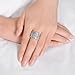 Mytys Rhodium Plating Retro Vintage Silver Interwined Design Fashion Rings