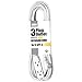 Iron Forge Cable 25 ft Flat Plug White Extension Cord with 3 Outlets - 16/3 SJTW 3 Prong Indoor Extension Cord with Multiple Outlets